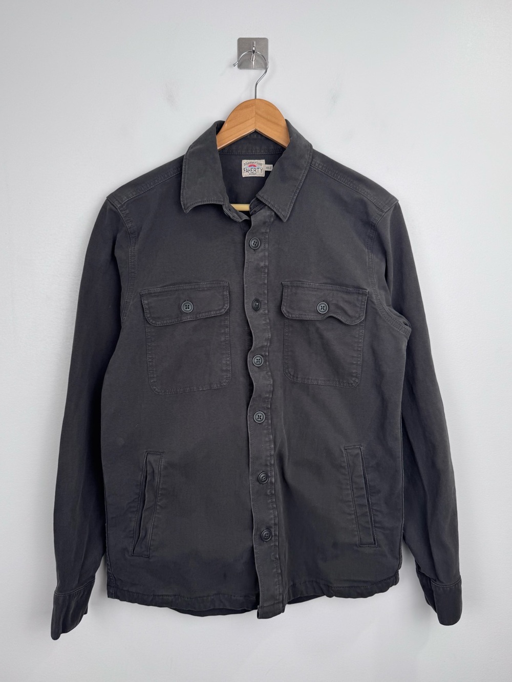 Faherty‎ Men Lakeside CPO Jacket Grey Size XS
